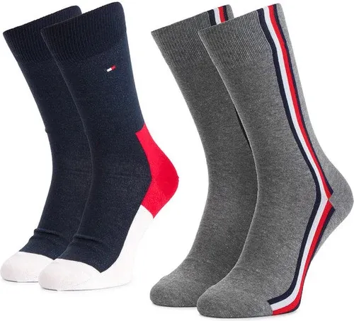 Súprava 2 párov vysokých ponožiek unisex Tommy Hilfiger (18731270)