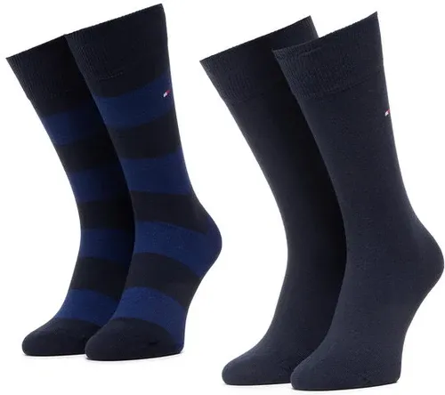 Súprava 2 párov vysokých pánskych ponožiek Tommy Hilfiger (21302701)