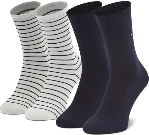 Súprava 2 párov vysokých dámskych ponožiek Tommy Hilfiger (25607994)