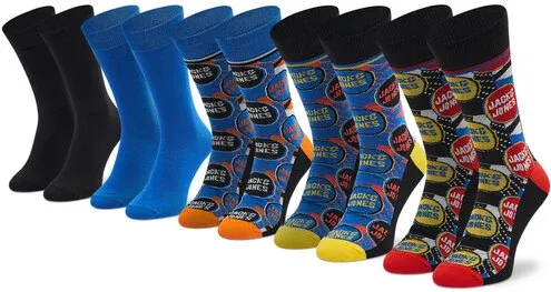 Súprava 5 párov vysokých pánskych ponožiek Jack&amp;Jones (30095090)