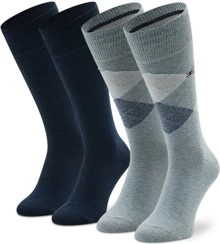 Súprava 2 párov vysokých pánskych ponožiek Tommy Hilfiger (31968665)