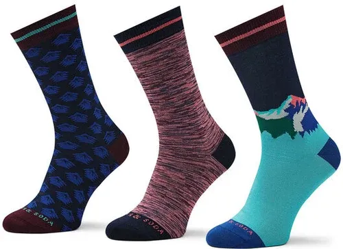 Súprava 3 párov vysokých pánskych ponožiek Scotch &amp; Soda (37289215)